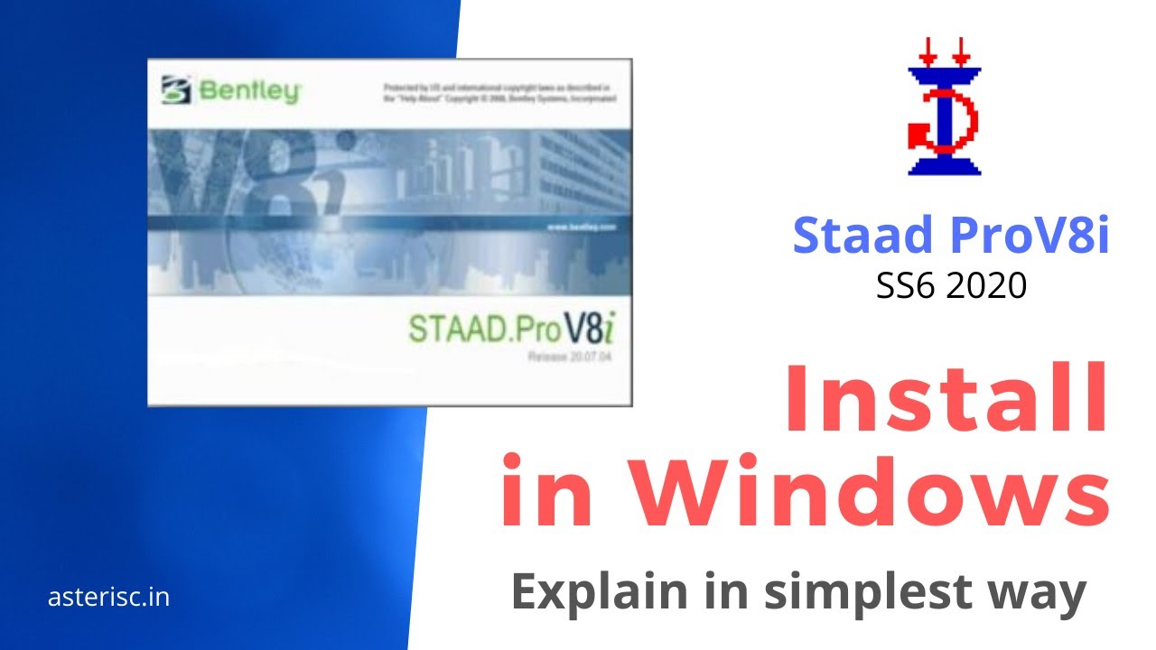 staad pro v8i ss6 download